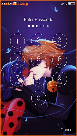 Ladybug Beautiful Cute Art Superheroes Screen Lock screenshot