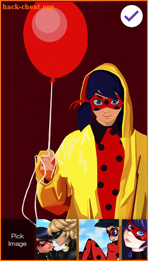 Ladybug Beautiful Cute Art Superheroes Screen Lock screenshot