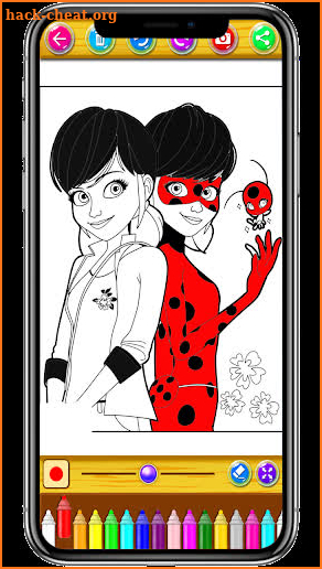 Ladybug coloring book screenshot