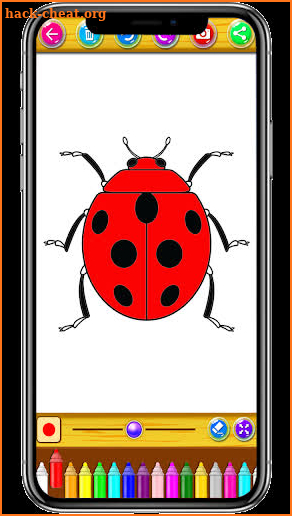 Ladybug Coloring cat screenshot