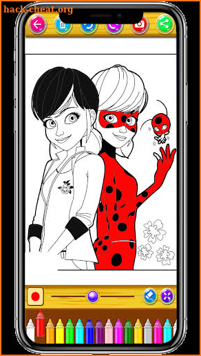 Ladybug Coloring cat screenshot