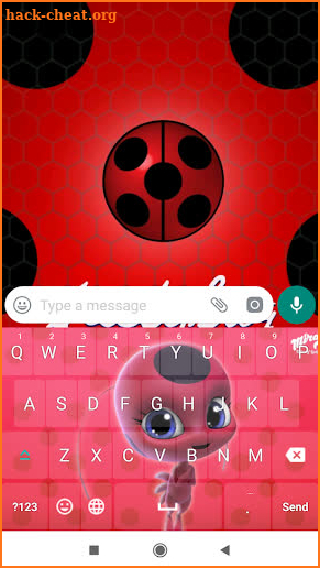 Ladybug Keyboard Theme Wallpaper HD screenshot