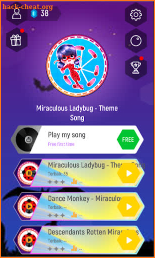 Ladybug Magic Tiles Hop Edm Rush screenshot