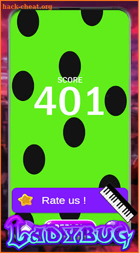 Ladybug Noir Piano Tiles 2020 screenshot