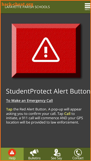 Lafayette StudentProtect screenshot