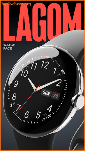 Lagom Watch Face screenshot