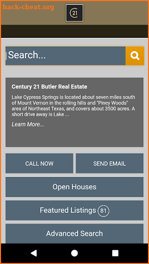 Lake Cypress Springs Real Estate screenshot