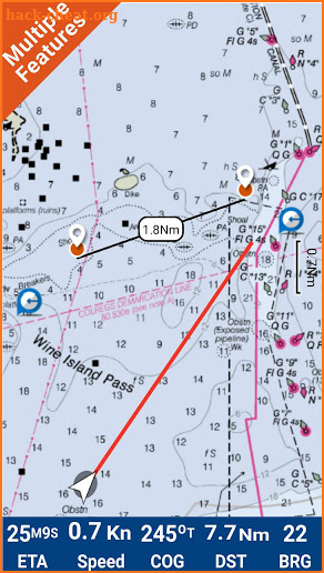 Lake Eufaula GPS fishing chart screenshot