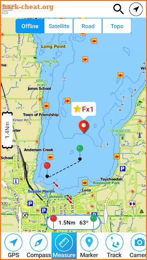 Lake Winnebago Offline GPS Nautical Charts screenshot