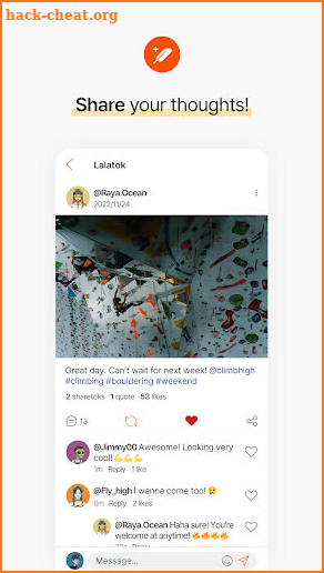 Lalatok - social media, avatar screenshot