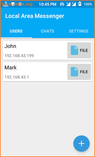 LAN Messenger - P2P Offline Chat and File Sharing screenshot
