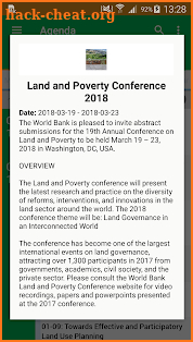 Land & Poverty Conference 2018 screenshot