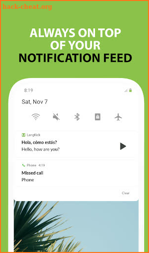 LangKick - Daily Language Reminder screenshot