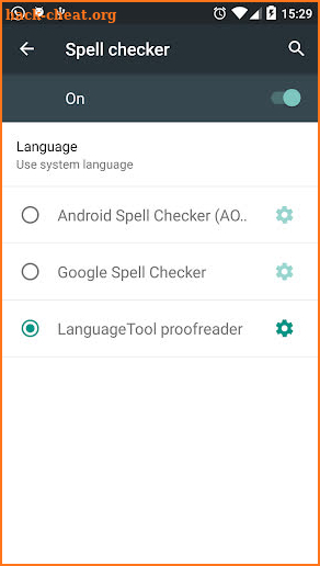 LanguageTool proofreader screenshot