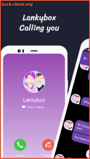 Lankybox Call 📱 Lankybox Video Call and Fake Chat screenshot