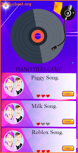 Lankybox Piano Tiles screenshot