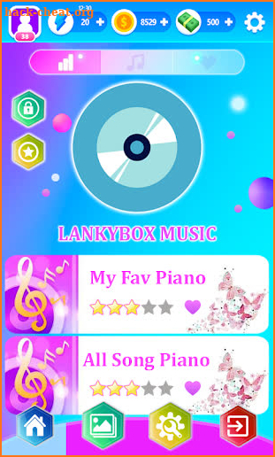 Lankybox Piano Tiles Game screenshot