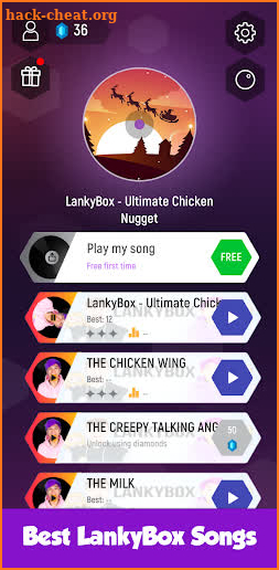 LankyBox Tiles Dance Game screenshot