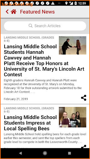 Lansing USD 469 screenshot