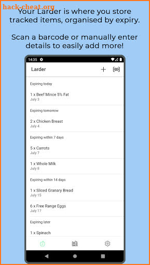 Larder screenshot