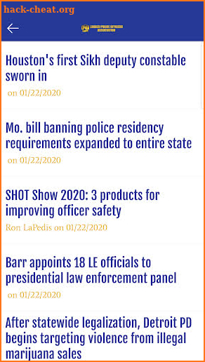 Laredo Police Officers Association screenshot