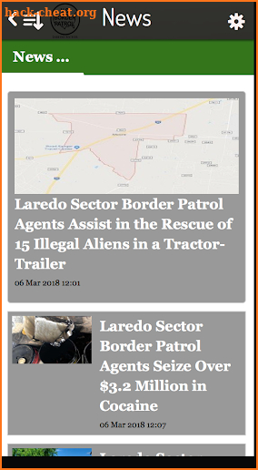 Laredo Sector Border Patrol screenshot