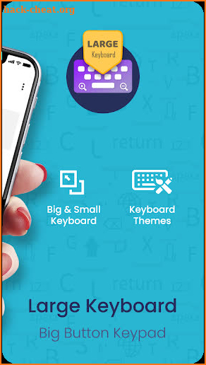 Large Keyboard For Android And Big Button Keypad screenshot