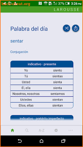 Larousse Verb Conjugation screenshot