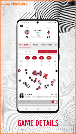 Las Vegas Aces App screenshot