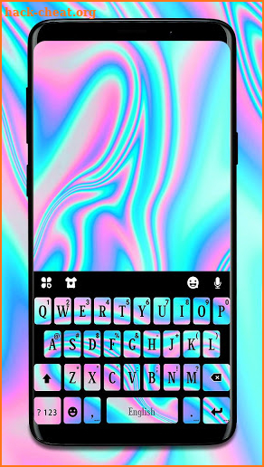 Laser Black Bright Keyboard Theme screenshot