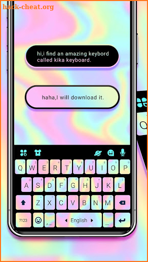 Laser Black Keyboard Theme screenshot