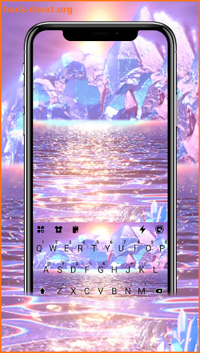 Laser Glaciers Live Keyboard Background screenshot