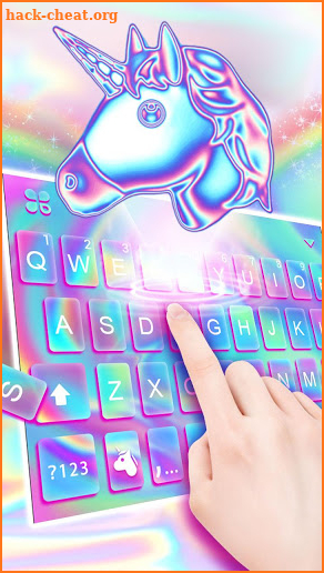 Laser Unicorn Keyboard Theme screenshot