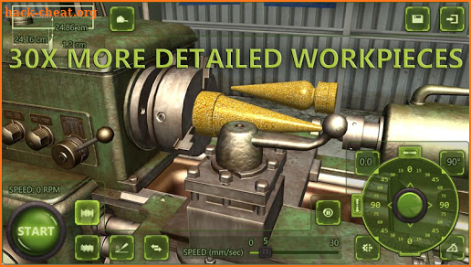 Lathe Machine 3D: Milling & Turning Simulator Game screenshot