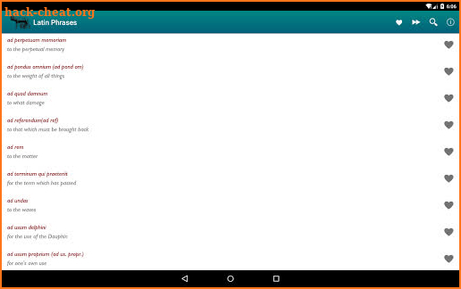 Latin Phrases & Proverbs. screenshot