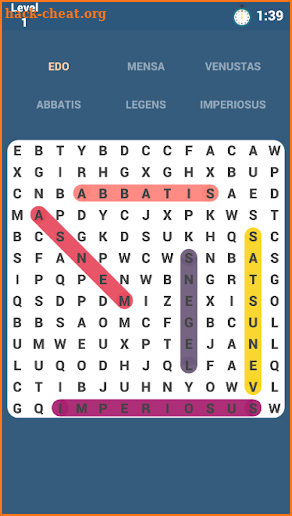 Latin Word Search screenshot