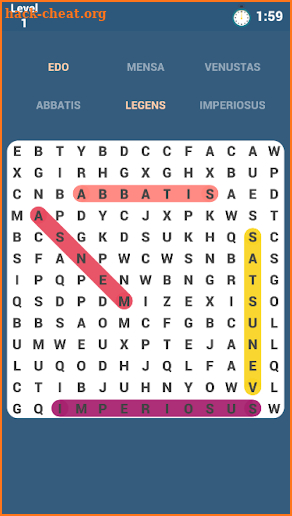 Latin Word Search screenshot