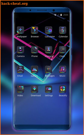 Launcher theme for samsung galaxy A8s screenshot