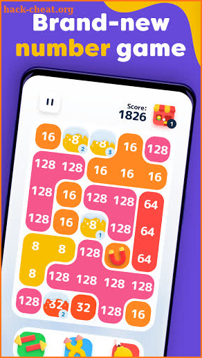 LAVA - Merge Number Blocks with 2048 game screenshot