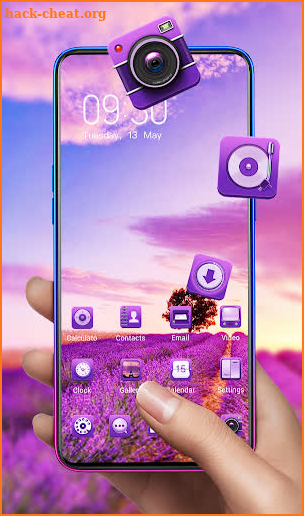 Lavender romantic realistic purple nature theme screenshot