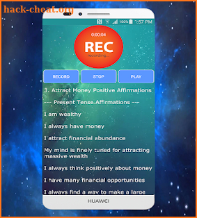 Law of Attraction Affirmations screenshot