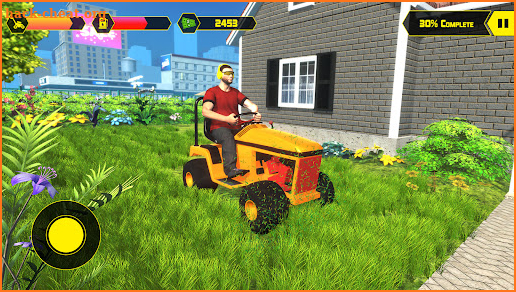 Lawn Mowing Grass Cutting Game screenshot