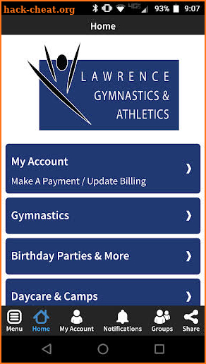 Lawrence Gymnastics & Athletics screenshot