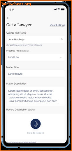 LAWYERPP (Clients & Law Students) screenshot