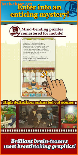 Layton: Diabolical Box in HD screenshot