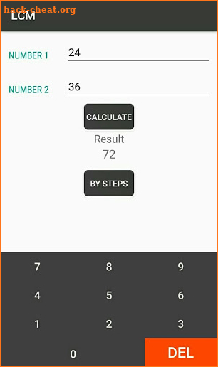 LCM - Least Common Multiple screenshot