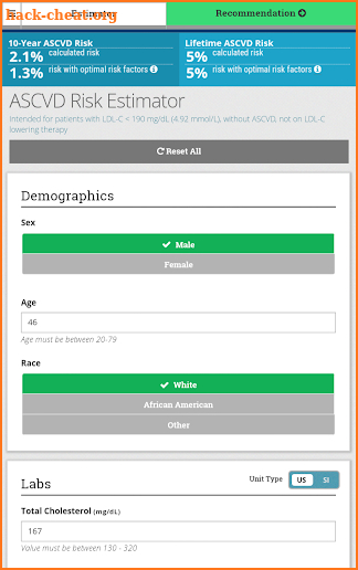 LDL-C Manager screenshot