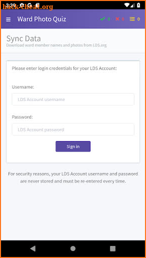 LDS Ward Photo Quiz screenshot