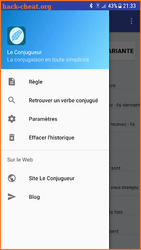 Le Conjugueur Conjugaison (No Ad) screenshot