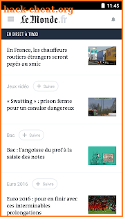 Le Monde, l'info en continu screenshot